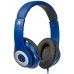 Verbatim Classic Stereo Headphones with Microphone Blue